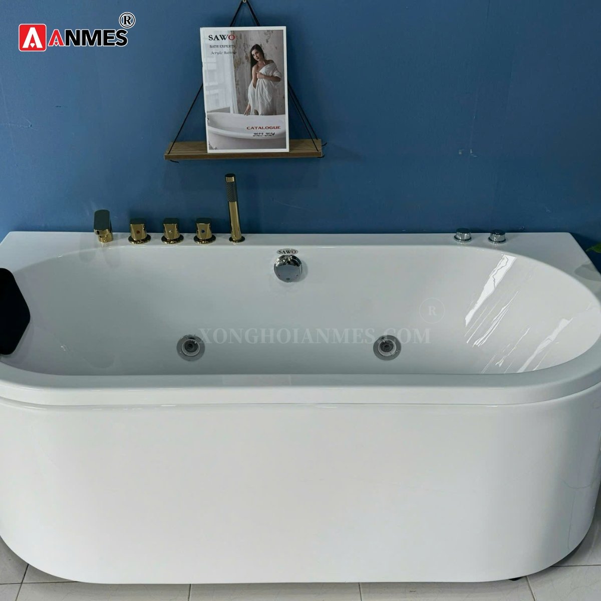 ANMES tự hào là đơn vị cung cấp và lắp đặt Bồn tắm massage AY4816M-E uy tín